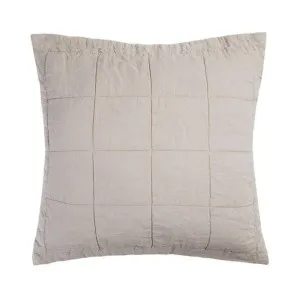 Bambury French Flax Linen Quilted Pebble European Pillow Sham by null, a Cushions, Decorative Pillows for sale on Style Sourcebook