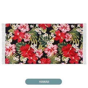Linenova Cotton Velour Reactive Hawaii Printed Beach Towel by null, a Outdoor Accessories for sale on Style Sourcebook