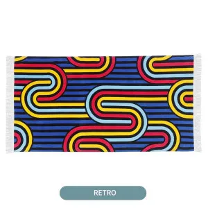 Linenova Cotton Velour Reactive Retro Printed Beach Towel by null, a Outdoor Accessories for sale on Style Sourcebook