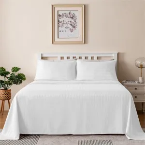 Linenova Brushed Microfibre Striped Bed Sheet Set by null, a Sheets for sale on Style Sourcebook