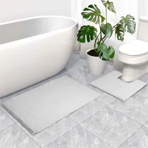 Linenova Chenille Bath Mat and Toilet Mat by null, a Bathmats for sale on Style Sourcebook
