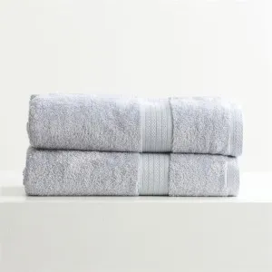 Renee Taylor Stella 2 Piece Silver Bath Sheet Pack by null, a Towels & Washcloths for sale on Style Sourcebook