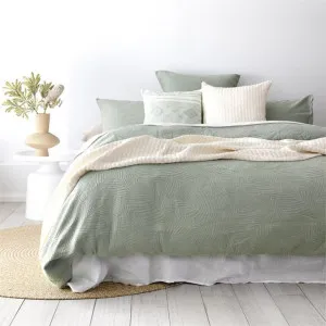 Bambury Wilmot Soft Green Quilt Cover Set by null, a Quilt Covers for sale on Style Sourcebook
