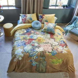 Bedding House Van Gogh Bouquet d?Anniversaire Cotton Sateen Gold Quilt Cover Set by null, a Quilt Covers for sale on Style Sourcebook