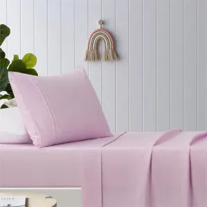 Happy Kids Plain Dyed Microfibre Sheet Set by null, a Sheets for sale on Style Sourcebook
