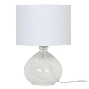 Melfi Glass Table Lamp, Clear by Oriel Lighting, a Table & Bedside Lamps for sale on Style Sourcebook