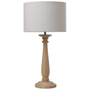 Amalfi Wooden Pedestal Base Table Lamp by Amalfi, a Table & Bedside Lamps for sale on Style Sourcebook
