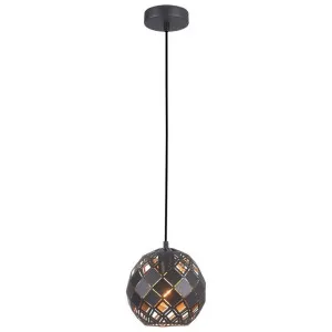 Tuile Tiled Iron Pendant Light, Small, Black by CLA Ligthing, a Pendant Lighting for sale on Style Sourcebook