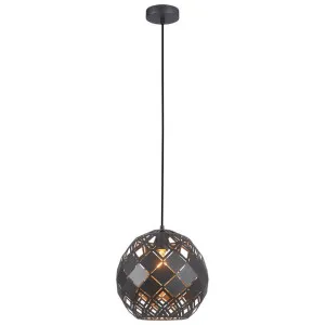 Tuile Tiled Iron Pendant Light, Large, Black by CLA Ligthing, a Pendant Lighting for sale on Style Sourcebook