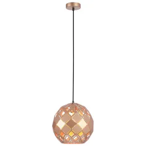 Tuile Tiled Iron Pendant Light, Large, Champagne Gold by CLA Ligthing, a Pendant Lighting for sale on Style Sourcebook