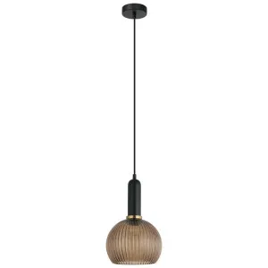 Vintaj Ribbed Glass Pendant Light, Wine, Amber by CLA Ligthing, a Pendant Lighting for sale on Style Sourcebook