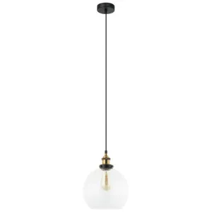Pesini Glass Pendant Light, Antique Brass / Clear by CLA Ligthing, a Pendant Lighting for sale on Style Sourcebook