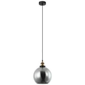 Pesini Glass Pendant Light, Antique Brass / Smoke by CLA Ligthing, a Pendant Lighting for sale on Style Sourcebook