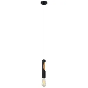 Ida Iron & Wood Pendant Light, Black by CLA Ligthing, a Pendant Lighting for sale on Style Sourcebook
