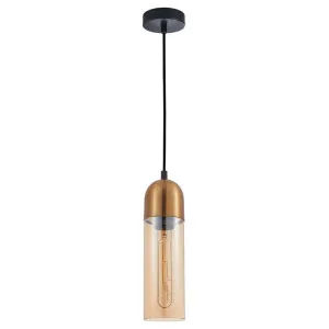 Pastille Glass Pendant Light, Antique Brass / Amber by CLA Ligthing, a Pendant Lighting for sale on Style Sourcebook
