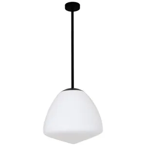 Ciotola Glass & Iron Pendant Light, Medium, Black by CLA Ligthing, a Pendant Lighting for sale on Style Sourcebook