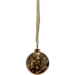 Glow LED Light Up Glass Christmas Bauble, Smoke by Eglo, a Christmas for sale on Style Sourcebook