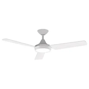 Axis Indoor / Outdoor DC Ceiling Fan with Dimmable CCT LED Light, 122cm/48'', White by Domus Lighting, a Ceiling Fans for sale on Style Sourcebook
