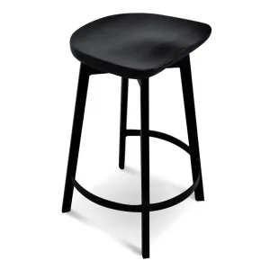 Lewis 65cm Bar Stool - Black by Interior Secrets - AfterPay Available by Interior Secrets, a Bar Stools for sale on Style Sourcebook