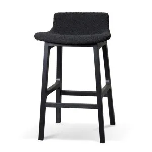 Harris 65cm Bar Stool - Full Black by Interior Secrets - AfterPay Available by Interior Secrets, a Bar Stools for sale on Style Sourcebook