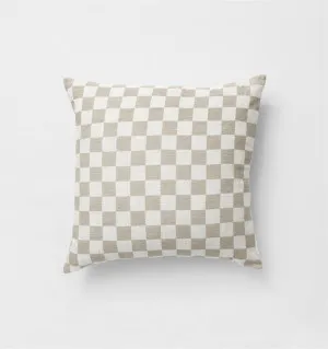 Set of 2 - Check 50cm Square Cushion - Mist by Interior Secrets - AfterPay Available by Interior Secrets, a Cushions, Decorative Pillows for sale on Style Sourcebook