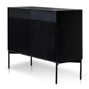 Ex Display - Dahlia 110cm Wooden Sideboard Unit - Black Oak by Interior Secrets - AfterPay Available by Interior Secrets, a Sideboards, Buffets & Trolleys for sale on Style Sourcebook