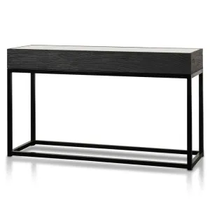 Ex Display - Ted 1.39m Reclaimed Console Table - Black by Interior Secrets - AfterPay Available by Interior Secrets, a Console Table for sale on Style Sourcebook