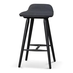 Finn 65cm Wooden Bar Stool - Charcoal Black by Interior Secrets - AfterPay Available by Interior Secrets, a Bar Stools for sale on Style Sourcebook