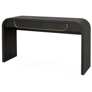 Ex Display - Harley 1.4m Console Table - Textured Espresso Black by Interior Secrets - AfterPay Available by Interior Secrets, a Console Table for sale on Style Sourcebook