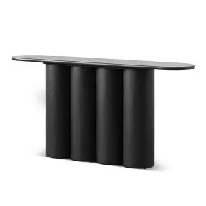 Harlow 1.7m Console Table - Full Black by Interior Secrets - AfterPay Available by Interior Secrets, a Console Table for sale on Style Sourcebook