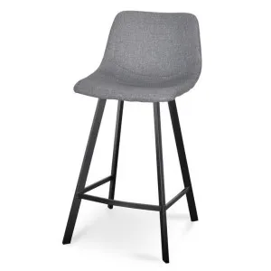 Ex Display - Duke 65cm Fabric Bar Stool - Dark Grey by Interior Secrets - AfterPay Available by Interior Secrets, a Bar Stools for sale on Style Sourcebook