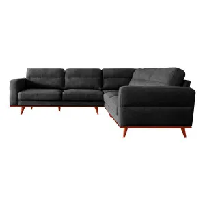 Astrid Modular Sofa in Talent Charcoal / Brown Leg by OzDesignFurniture, a Sofas for sale on Style Sourcebook