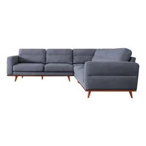 Astrid Modular Sofa in Talent Denim / Brown Leg by OzDesignFurniture, a Sofas for sale on Style Sourcebook