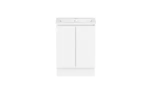 Ascot Floor Or Wall Mount Vanity 610mm Polar Gloss In White By Raymor by Raymor, a Vanities for sale on Style Sourcebook