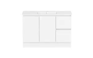 Ascot Floor Or Wall Mount Vanity 1210mm 2 Draw Rh 2 Door Polar Gloss In White By Raymor by Raymor, a Vanities for sale on Style Sourcebook