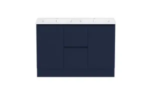 Ascot Floor Or Wall Mount Double Vanity 1210mm 2 Draw Centre 2 Door Oxford | Made From MDF In Blue By Raymor by Raymor, a Vanities for sale on Style Sourcebook