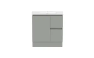 Ascot Floor Or Wall Mount Slim Vanity 750mm 2 Draw Rh 1 Door Nouveau In Grey By Raymor by Raymor, a Vanities for sale on Style Sourcebook