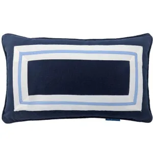 Mirage Haven Willow Border Dark Blue 30x50cm Cushion Cover by null, a Cushions, Decorative Pillows for sale on Style Sourcebook