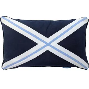 Mirage Haven Ellie Cross Dark Blue 30x50cm Cushion Cover by null, a Cushions, Decorative Pillows for sale on Style Sourcebook