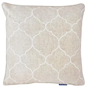 Mirage Haven Tracy Linen and White 50x50cm Cushion Cover by null, a Cushions, Decorative Pillows for sale on Style Sourcebook