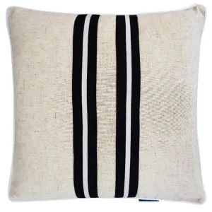Mirage Haven Leo Stripes Black and Silver 50x50cm Cushion Cover by null, a Cushions, Decorative Pillows for sale on Style Sourcebook