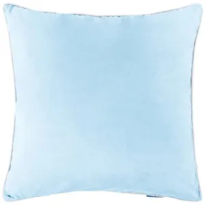 Mirage Haven Rina Premium Velvet Sky Blue 60x60cm Cushion Cover by null, a Cushions, Decorative Pillows for sale on Style Sourcebook