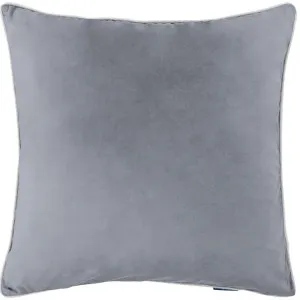 Mirage Haven Rina Premium Velvet Steel Grey 60x60cm Cushion Cover by null, a Cushions, Decorative Pillows for sale on Style Sourcebook