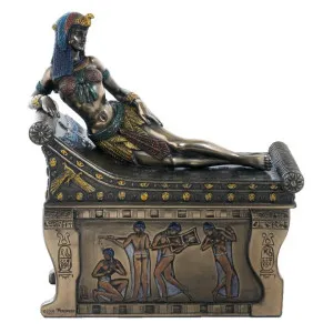 Veronese Cold Cast Bronze Coated Cleopatra Trinket Box by Veronese, a Decorative Boxes for sale on Style Sourcebook