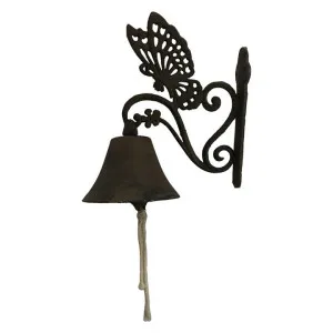 Cast Iron Butterfly Wall Mount Door Bell, Antique Rust by Mr Gecko, a Doorbells for sale on Style Sourcebook