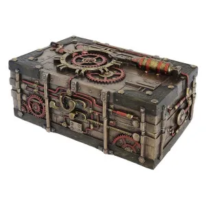 Veronese Cold Cast Bronze Coated Steampunk Treasure Box by Veronese, a Decorative Boxes for sale on Style Sourcebook