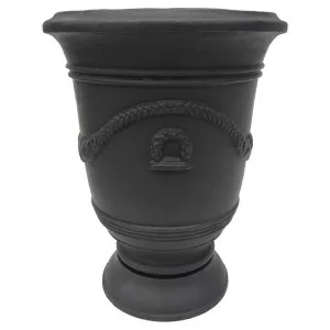 Madeline Cast Iron Garden Urn Pot, Large, Black by CHL Enterprises, a Baskets, Pots & Window Boxes for sale on Style Sourcebook
