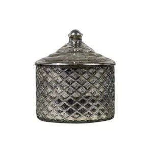 Marcello Etched Glass Round Trinket Box, Small by French Country Collection, a Decorative Boxes for sale on Style Sourcebook