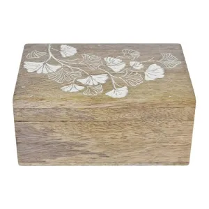 Ginkgo Mango Wood Rectangular Trinket Box by j.elliot HOME, a Decorative Boxes for sale on Style Sourcebook