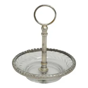 Boulaur Metal & Glass Ring Dish with Handle by French Country Collection, a Decorative Boxes for sale on Style Sourcebook
